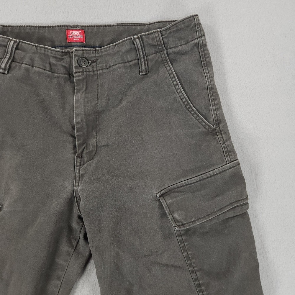 Levi's Men's Cargo Pants Gray Chino XX Standard Taper 5 Pockets 33x30 - Picture 11 of 13